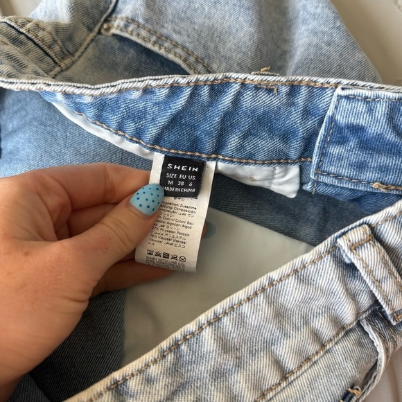 SHEIN Light Blue Denim Wash Mini Skirt - Picture 6 of 9